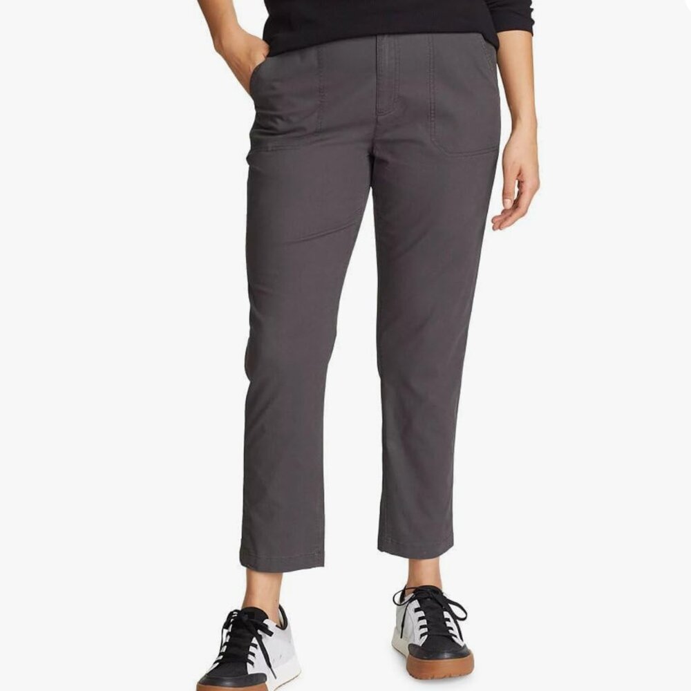 Eddie Bauer Women's Adventurer Stretch Ripstop Ankle Pants, Size 10